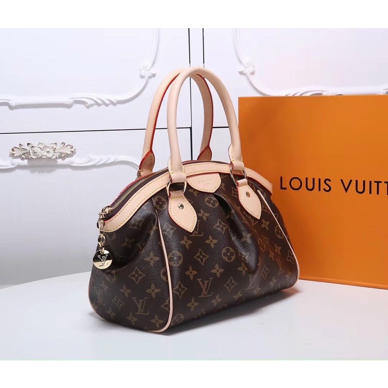 Túi LV Bowling da thật size 36x21x16cm hàng đẹp ngả màu