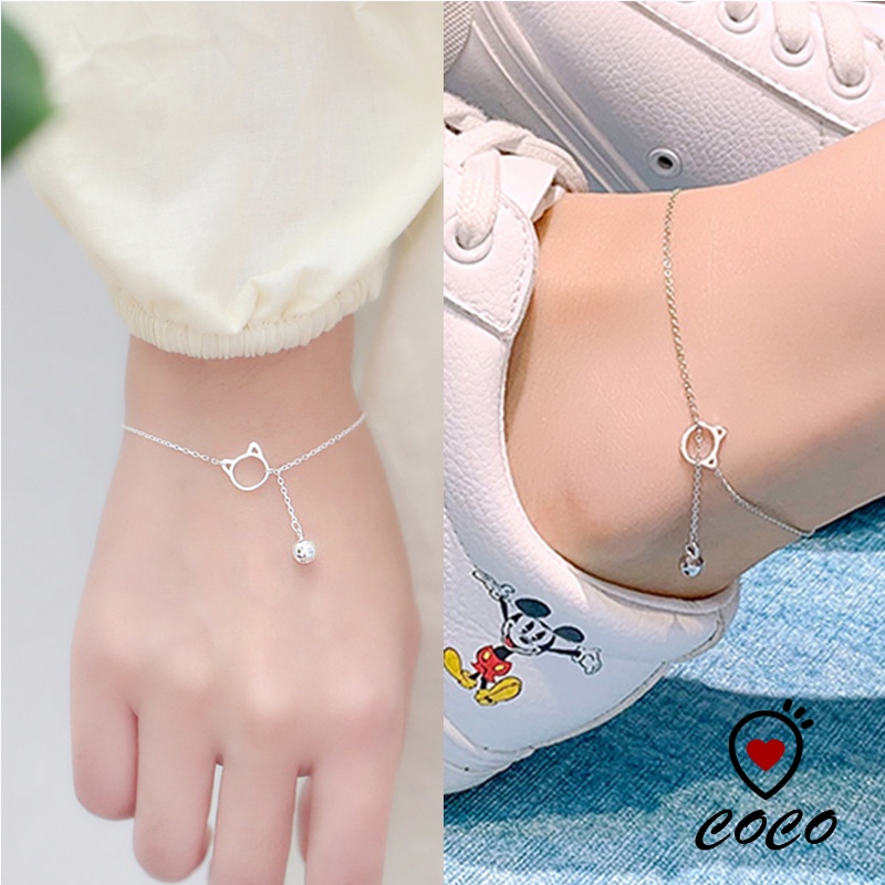 Vòng Tay Chuỗi Hạt Tròn Mặt Hình Mèo Dễ Thương Đơn Giản Phong Cách Hàn Quốc Cho Nữ | BigBuy360 - bigbuy360.vn