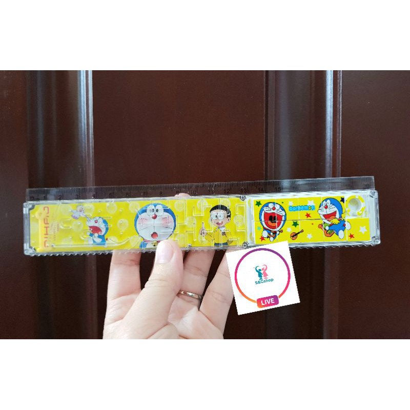 Thước kẻ xếp hình Doraemon 20cm