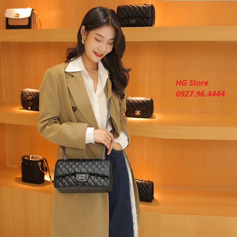 Túi Xách Nữ Da Bò Cao Cấp(Da Thật  100%), Túi Xách Công Sở Đeo Chéo Đeo Vai Size 26cm FullBox Đầy Đủ Túi Vải, Bill