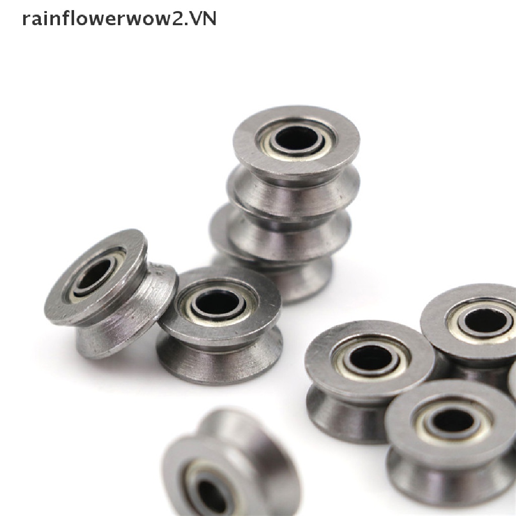 【Ready Stock】 10pcs HCS Deep V Groove Sealed Guide Line Track Pulley Ball Bearing 3*12*4mm （H）
