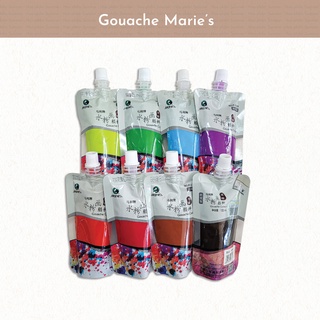 Màu gouache Marie's dạng túi 100ml (màu oát - màu nước)