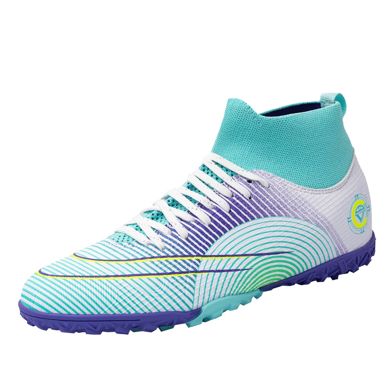 size:34-45 Giày đá bóng đá gai dài cao cho trẻ em, giày bóng đá ngoài trời dành cho nam và nữ dành cho người lớn, giày tập bóng đá