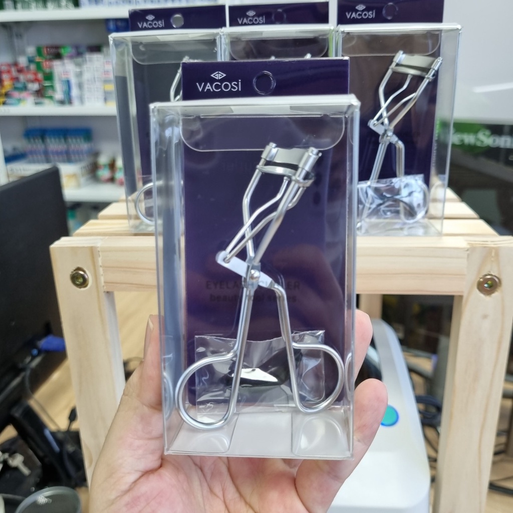 Đồ bấm mi cong lò xò Vacosi cán tím BM01, cán đen BM03 , thân vàng BM04, xám BM02| Kẹp bấm mi