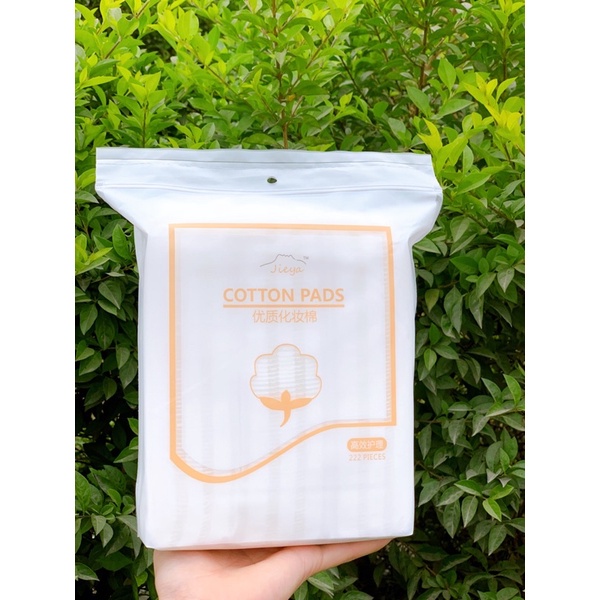 Bông tẩy trang 3 lớp Cotton Pads [Túi 222 miếng dày dặn]