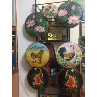 Tranh gà trống phong thuỷ 40cm