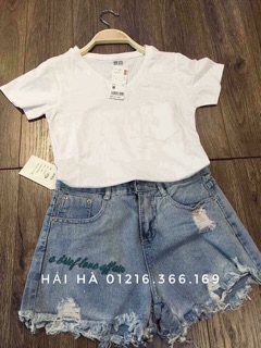 Áo phông trơn túi ngực
