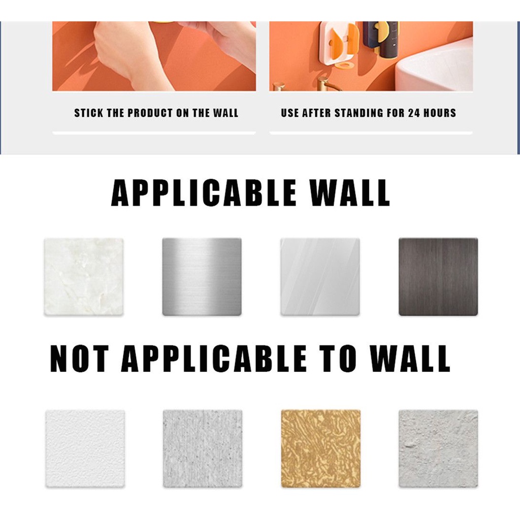 Giá Đỡ Bàn Chải Đánh Răng Gắn Tường Không Để Lại Dấu Vết Tiện Dụng