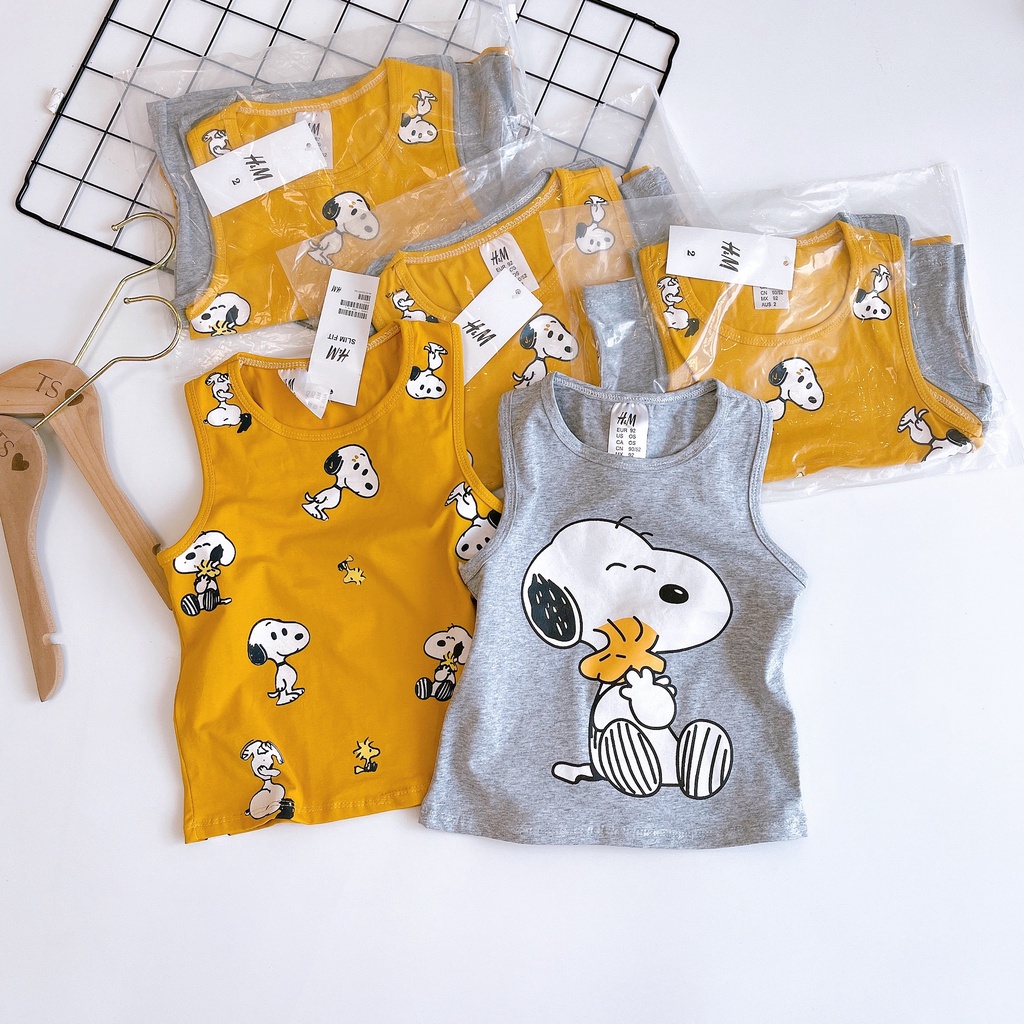 SET 2 ÁO BA LỖ BÉ TRAI HÌNH CÚN 100% COTTON ĐẸP SET82