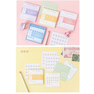 GIẤY NOTE KẾ HOẠCH 21 NGÀY