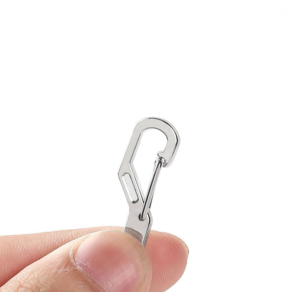 Móc Khóa Sinh Tồn Bằng Hợp Kim Kẽm Đa Năng Hình Chữ D