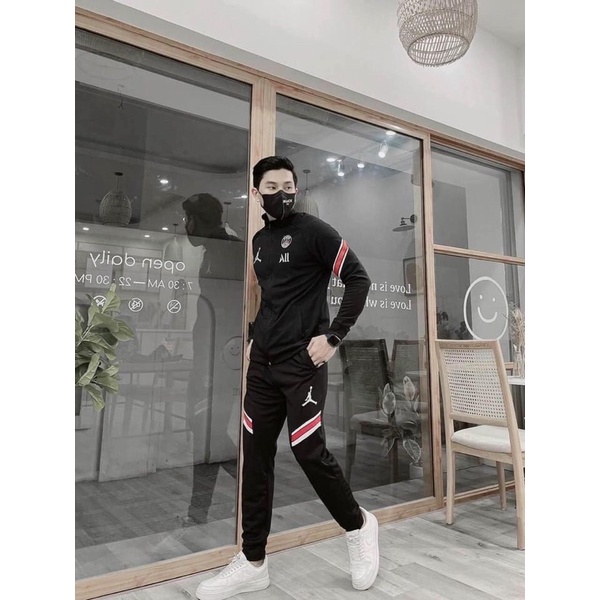 Bộ thu đông nam, bộ đồ nỉ nam ADIDAS Paris Sanit-Germain kéo khoá mẫu mới nhất hàng bao đẹp luôn!!!!