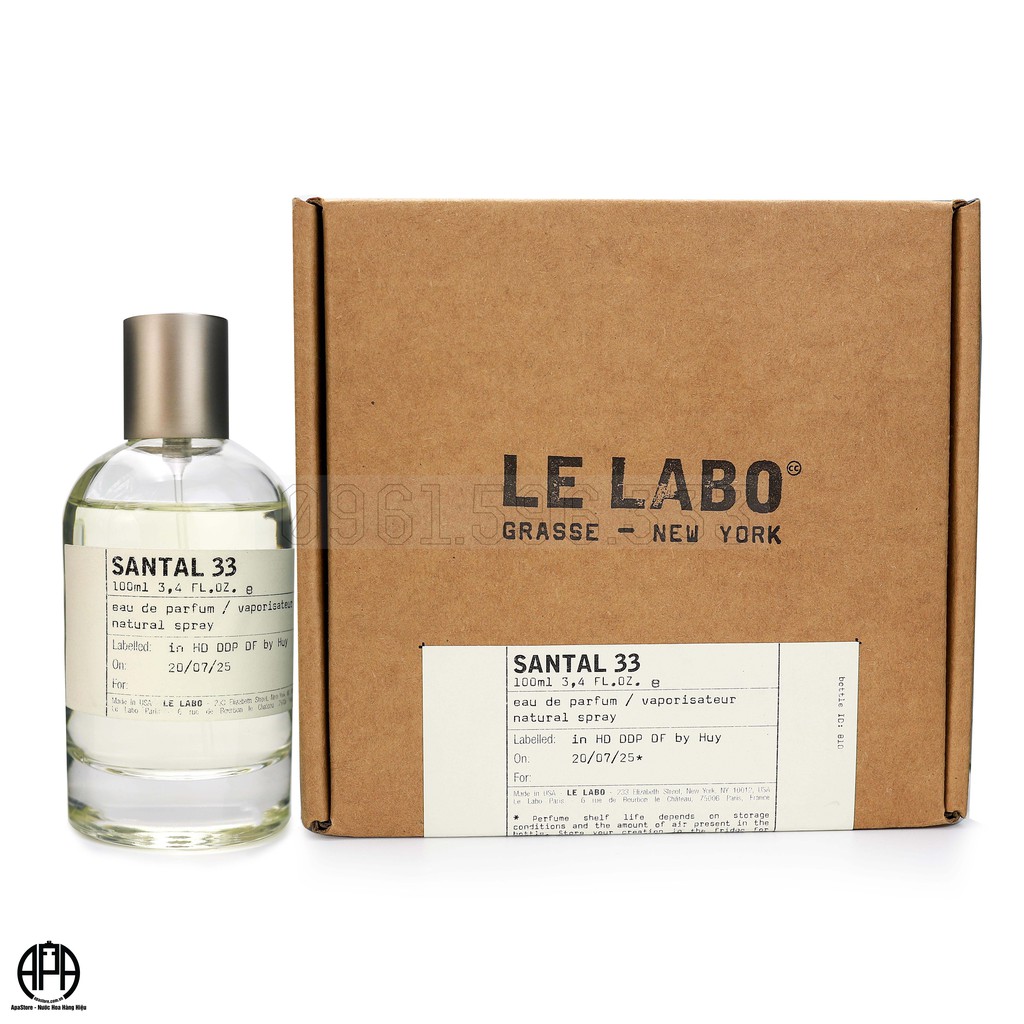 Nước Hoa Niche Cao Cấp Santal 33 Lᴇ Lᴀʙᴏ Chai 10ml