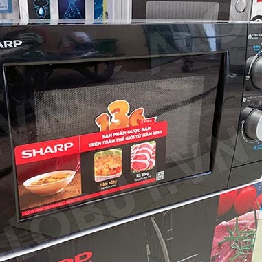 Lò vi sóng điện cơ SHARP R-208VN dung tích 20L - 700W bảo hành 12 tháng chính hãng