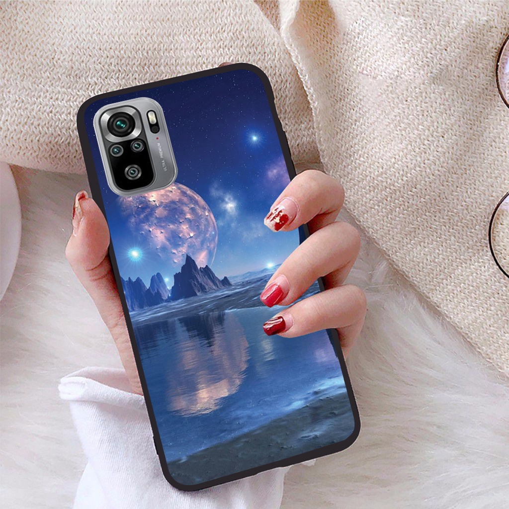 Ốp lưng Xiaomi Redmi 10 - Redmi Note 10 4G / 5G - Redmi Note 10 Pro - Redmi Note 10s  mặt kính bóng cực sang trọng.
