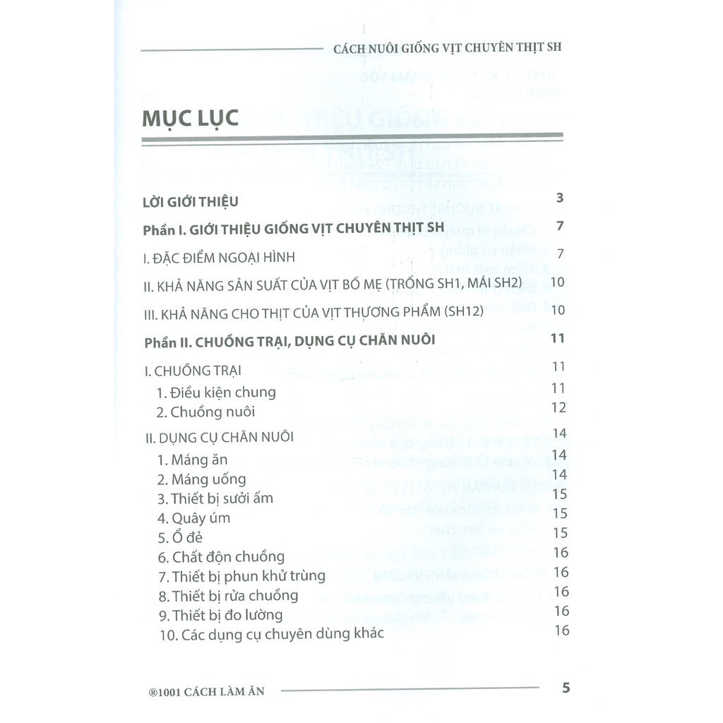 Sách - Cách Nuôi Giống Vịt Chuyên Thịt SH