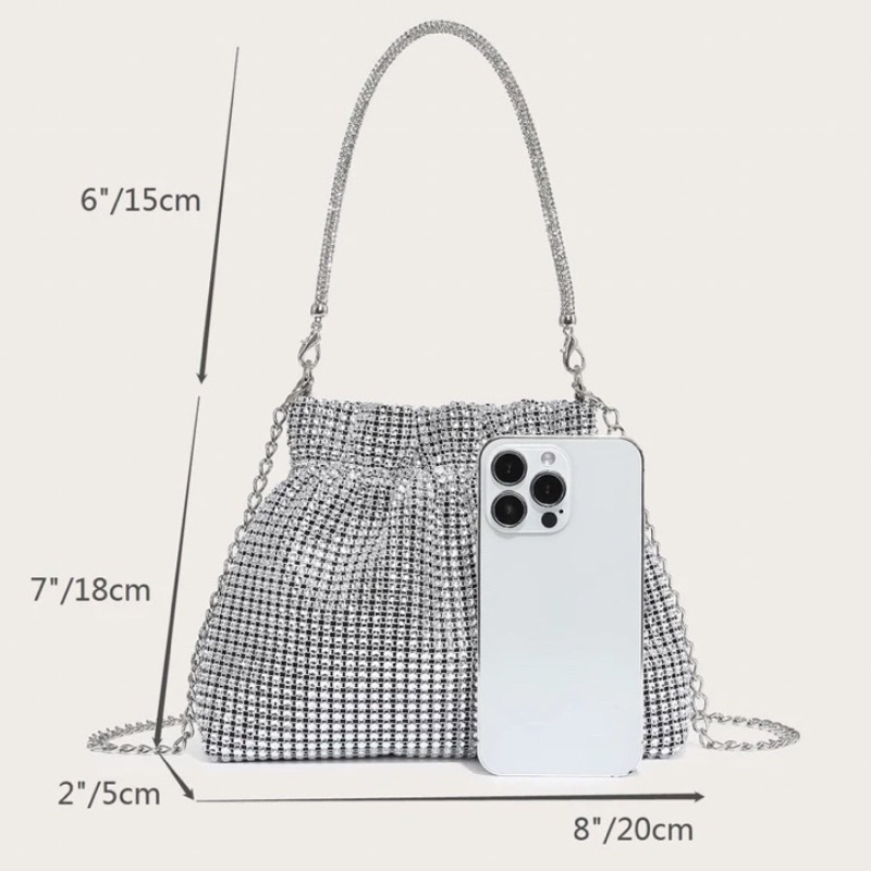 Túi lấp lánh bling bling dạng túi rút mini