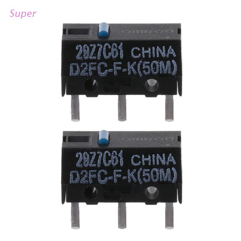 Set 2 Công Tắc Micro OMRON Xanh Dương D2FC-F-7N (50m) Cho Logitech MX G series Apple- G3 G4 G5