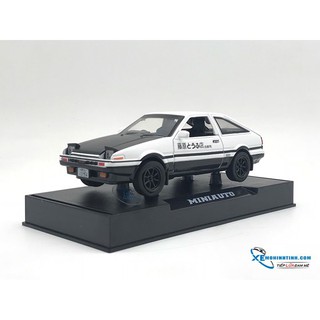 Xe Mô Hình Toyota Sprinter Trueno 1:32 MiniAuto (Trắng Mui Đen)