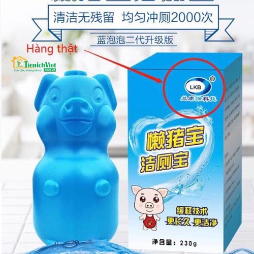 thả bồn cầu hình lợn