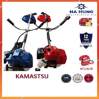 Máy cắt cỏ kamastsu 330 -động cơ 2 thì - sử dụng 2 lưỡi cắt