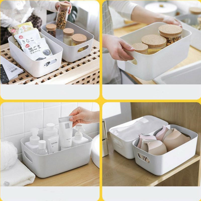 Hộp nhựa đựng mỹ phẩm snack đồ lặt vặt sắp xếp nhà bếp