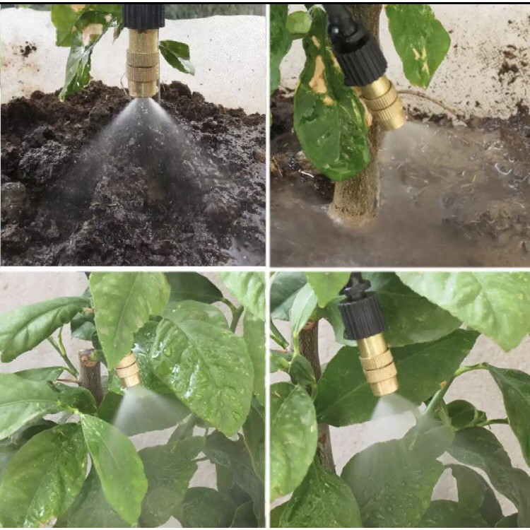 Bộ 10 mét phun sương tưới cây, làm mát béc đầu đồng tặng Hộp quà bất ngờ thiết bị tưới