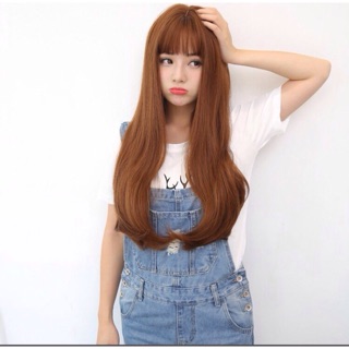 Tóc giả nguyên đầu Thẳng cúp mái thưa