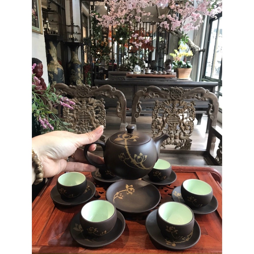 ẤM, TACH TRÀ ĐẠO GỐM PHONG CÁCH NHẬT, Ấm Tử sa, Hồng sa, ấm tây thi, gốm sứ Bát tràng[HÀNG CAO CẤP XUẤT NHẬT]