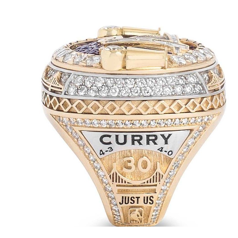 Nhẫn Đeo Tay Phong Cách NBA 2018 Warriors Championship