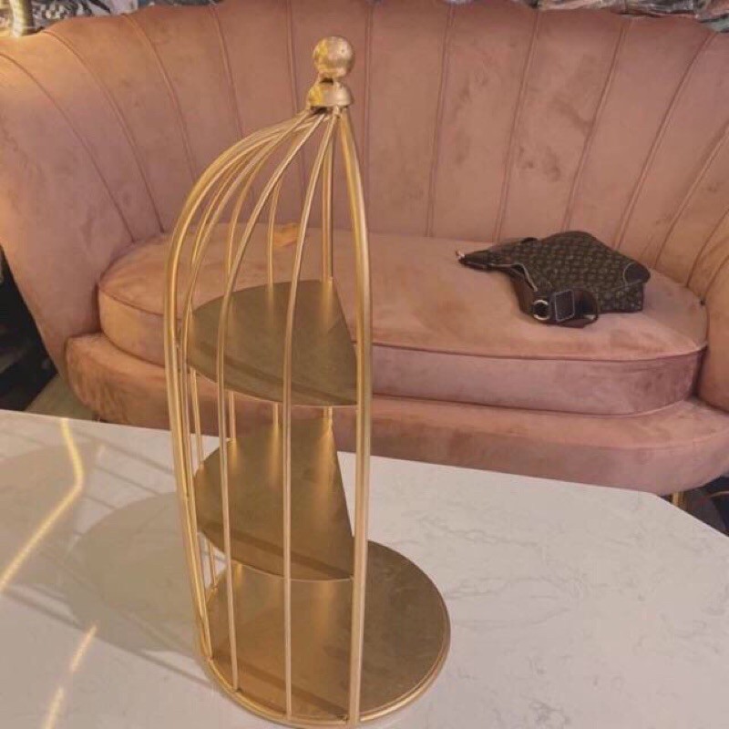 Kệ lồng chim decor trang trí phòng giá xưởng