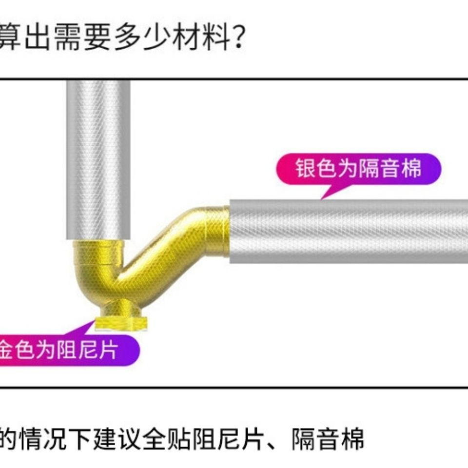 Miếng Cách Âm Bằng Cotton Gắn Dưới Ống Nước Tiện Dụng