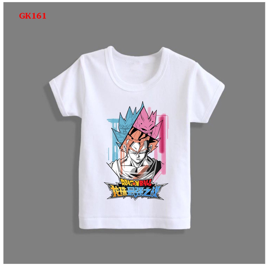 áo thun bé trai in hình goku songoku dragonball 7 viên ngọc rồng cotton co giản thoải mái