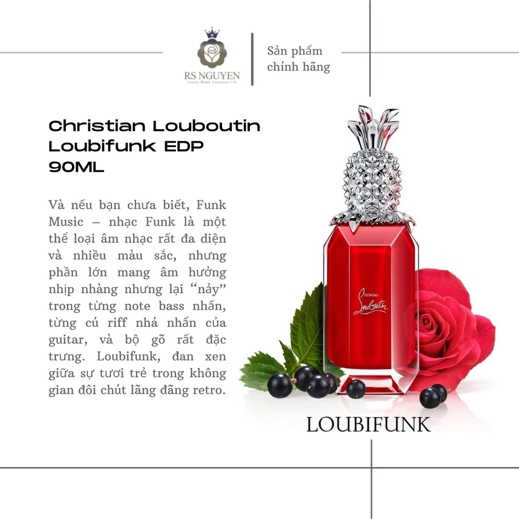 [Mã SR101512 giảm 25% đơn 50K] ✦GH✦ Nước Hoa Christian Louboutin Loubifunk EDP 90ML | BigBuy360 - bigbuy360.vn