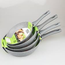 Chảo đáy từ vân đá chống dính sâu lòng GREEN COOK 22 -24 -26 - 28cm - Hàng chính hãng