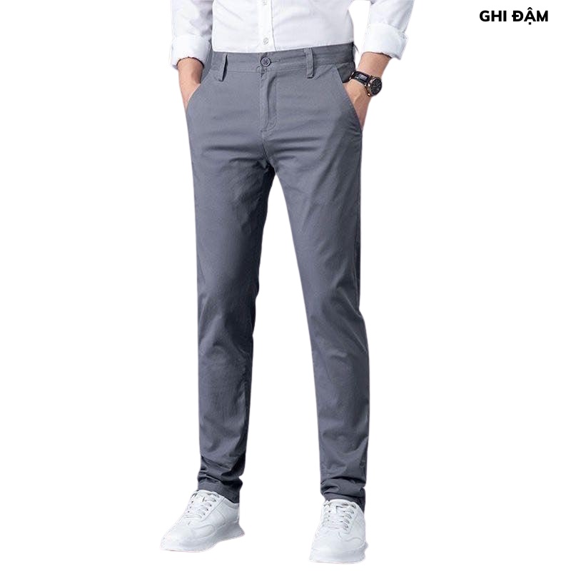(Thanh lý lẻ size) Quần kaki nam co giãn 4 chiều dáng suông