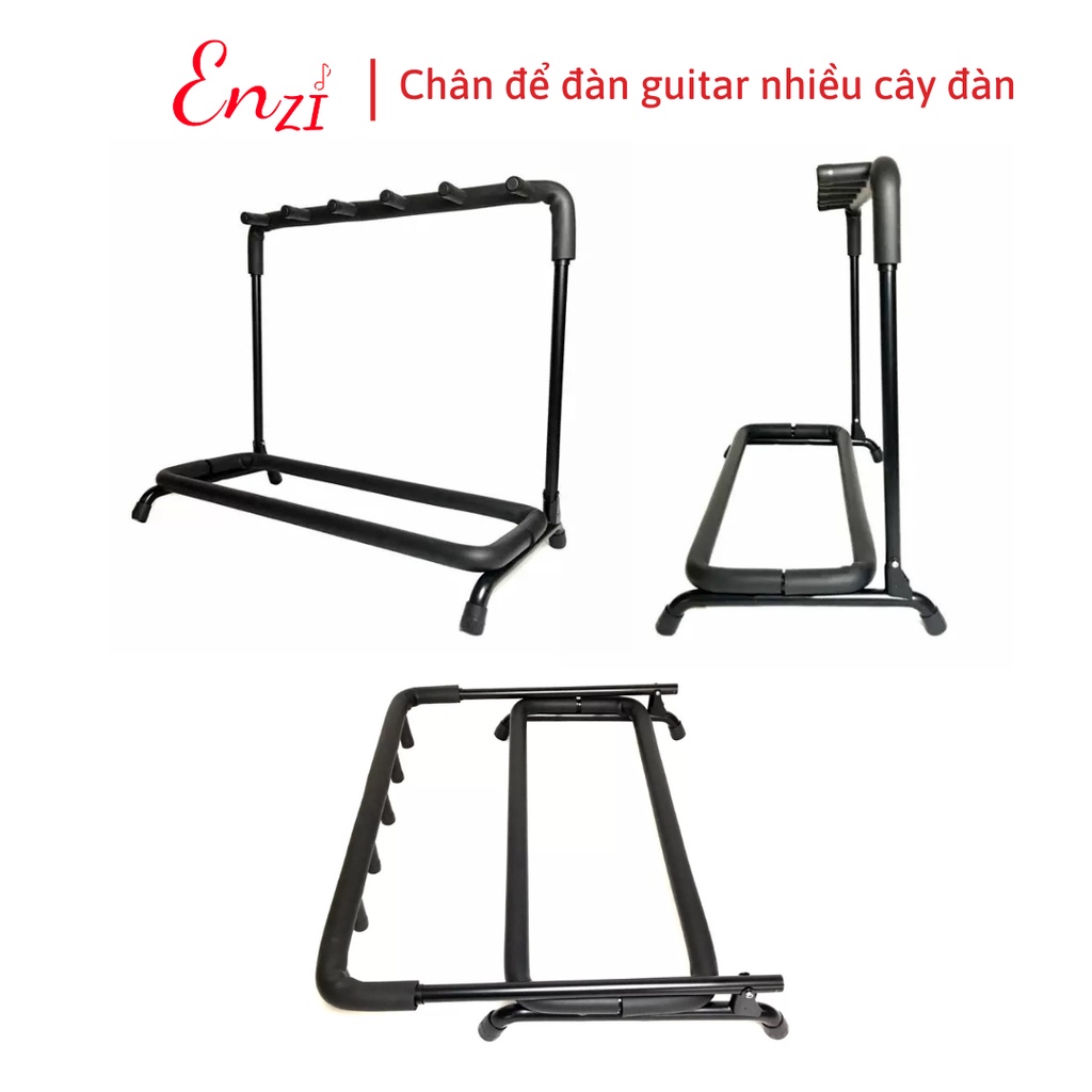 Giá để đàn guitar chân dựng đàn nhiều cây loại 3 và 5 cây đàn ghita thùng bass electric Enzi