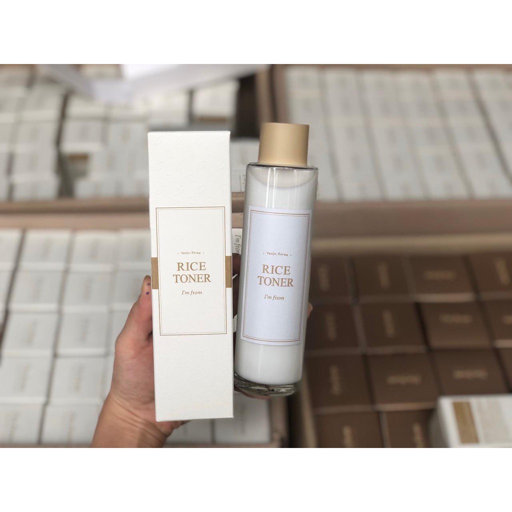 Nước Hoa Hồng I'm From Rice Toner 150ml Dưỡng Trắng, Căng Mọng Da, Dưỡng Ẩm Chiết Xuất Gạo [ Chính Hãng Hàn Quốc]