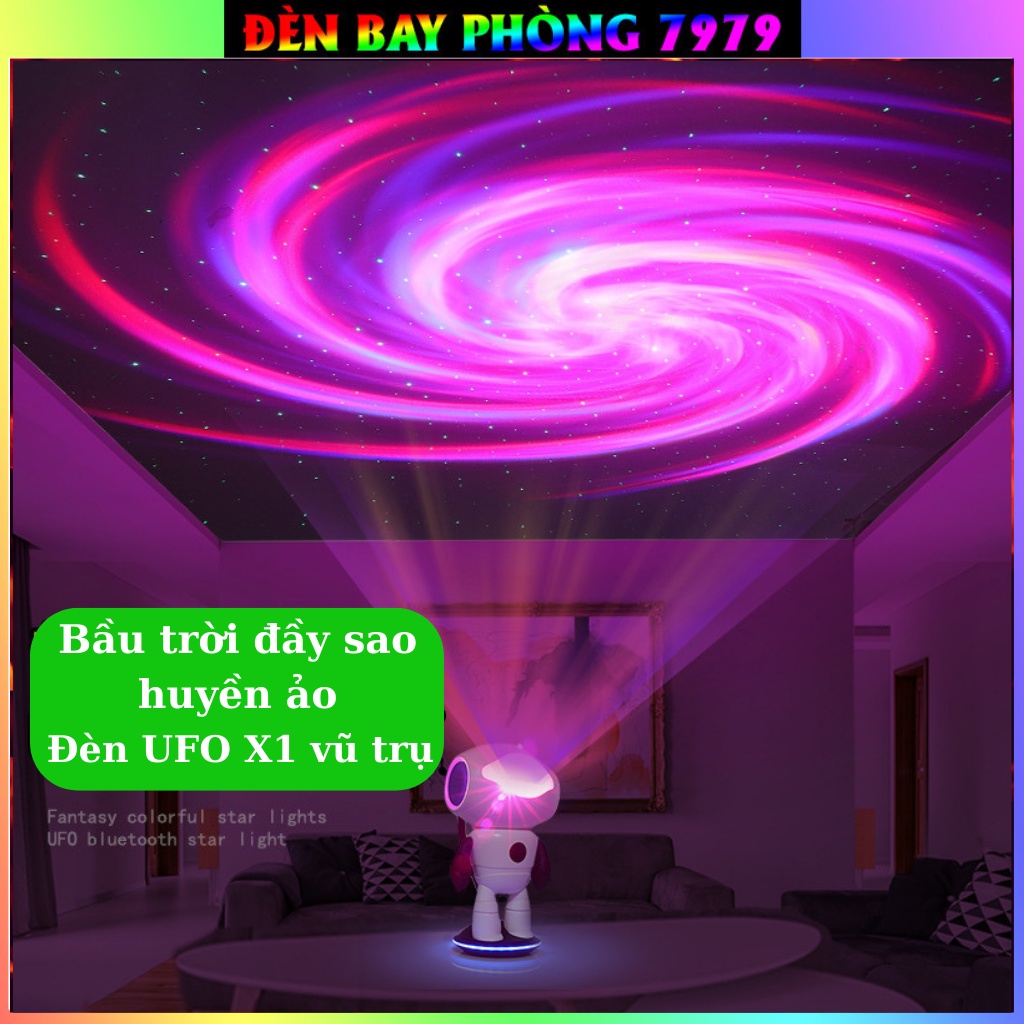 Đèn Phi Hành Gia Vũ Trụ Phong Cách UFO Độc Đáo Cho Bầu Trời Đầy Sao Dùng Cho Phòng Ngủ Hoặc Kết Hợp Với Đèn Laser Khác