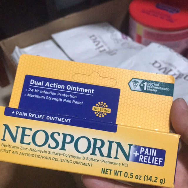 Kem trị bỏng, té trầy sước  Neosporin của Mỹ. Hiệu quả điều trị cho trẻ em là loại thuốc số 1 BS Mỹ khuyên dùng cho trẻ