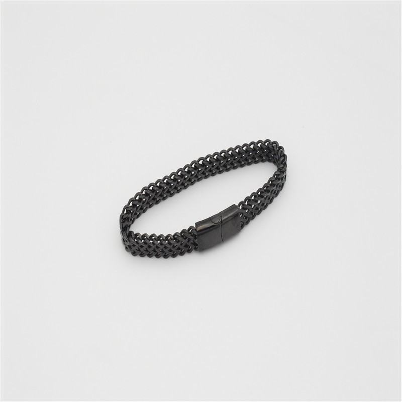 Vòng Tay ST Nam Màu Bạc HipHop Asta Accessories Đẹp Cá Tính Streetwear Thép Titan - Vòng đeo tay ST