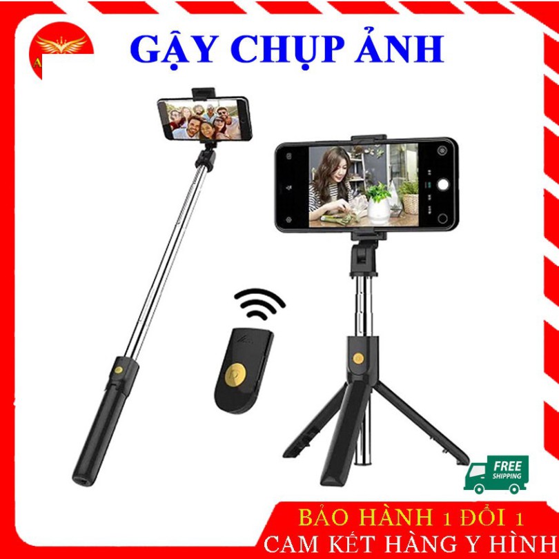 Gậy Chụp Ảnh K07 Bluetooth Selfie kèm Điều Khiển từ xa remote, Gậy tự sướng 3 chân đa năng | BigBuy360 - bigbuy360.vn