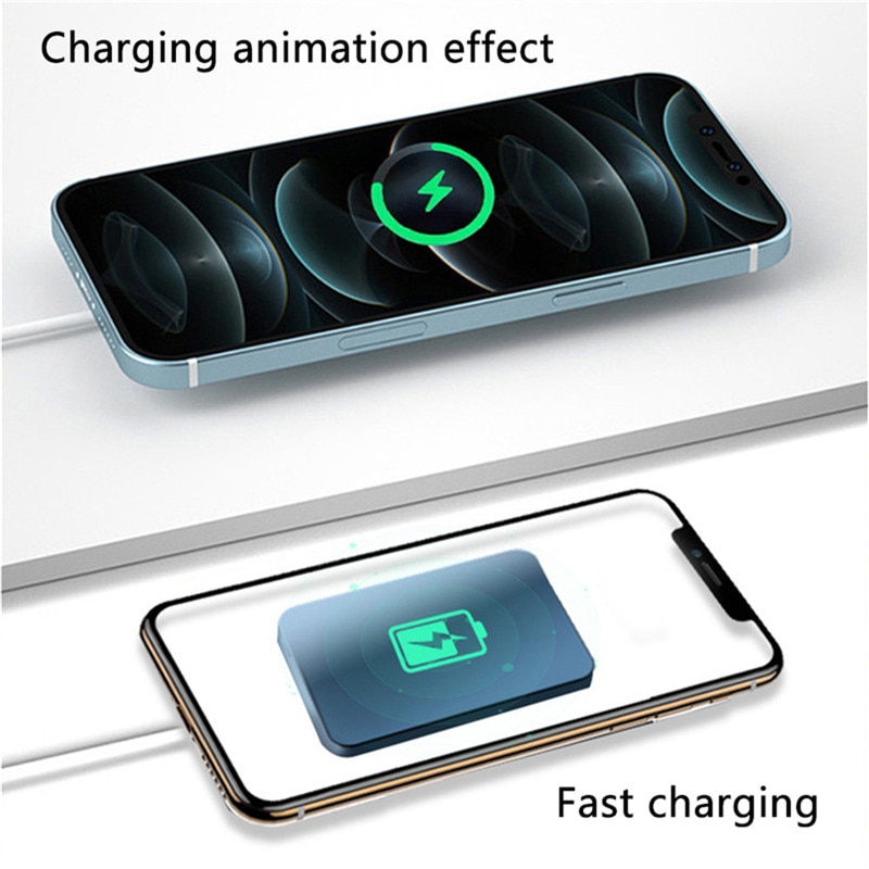 [M&A]Sạc Dự Phòng Wireless Power Bank 5000mah Cho IPhone 12/12 pro/max/mini Dung Lượng 3000mah