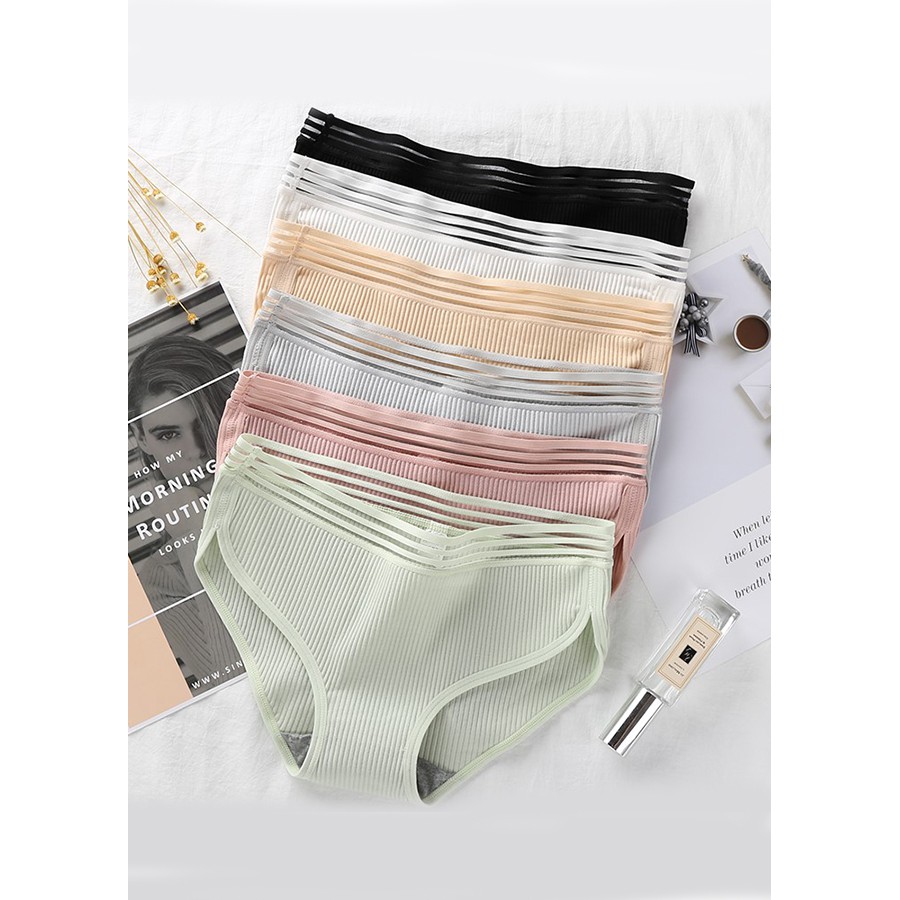 Quần lót nữ gân tăm viền chéo KIZME KQG02 | BigBuy360 - bigbuy360.vn