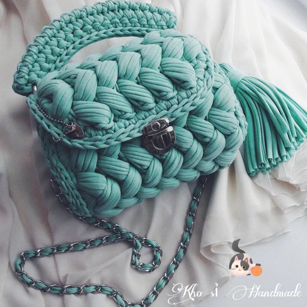 Sợi vải trơn TQ 100gr - Chuyên móc thảm, túi xách, giỏ