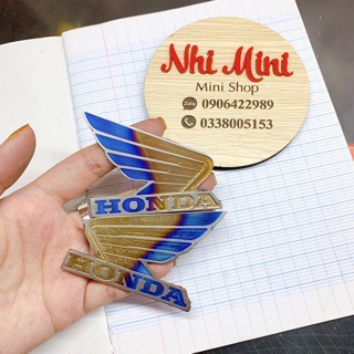 Tem cánh chim Honda chữ nổi Titan