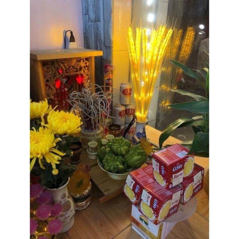 Compo 10 bông lúa nháy led trang trí mẫu hot