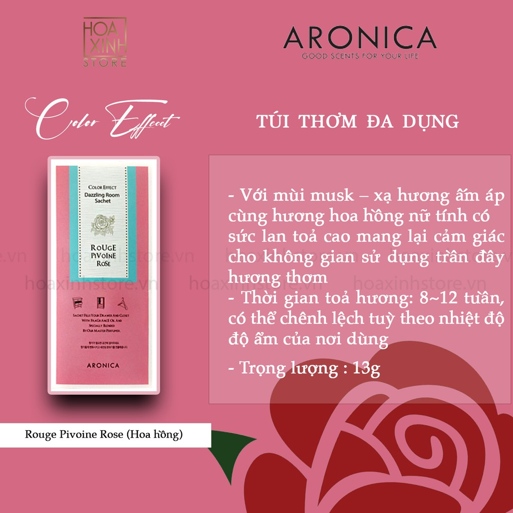 Túi Thơm Hàn Quốc Cao Cấp Aronica Color Effect 13g