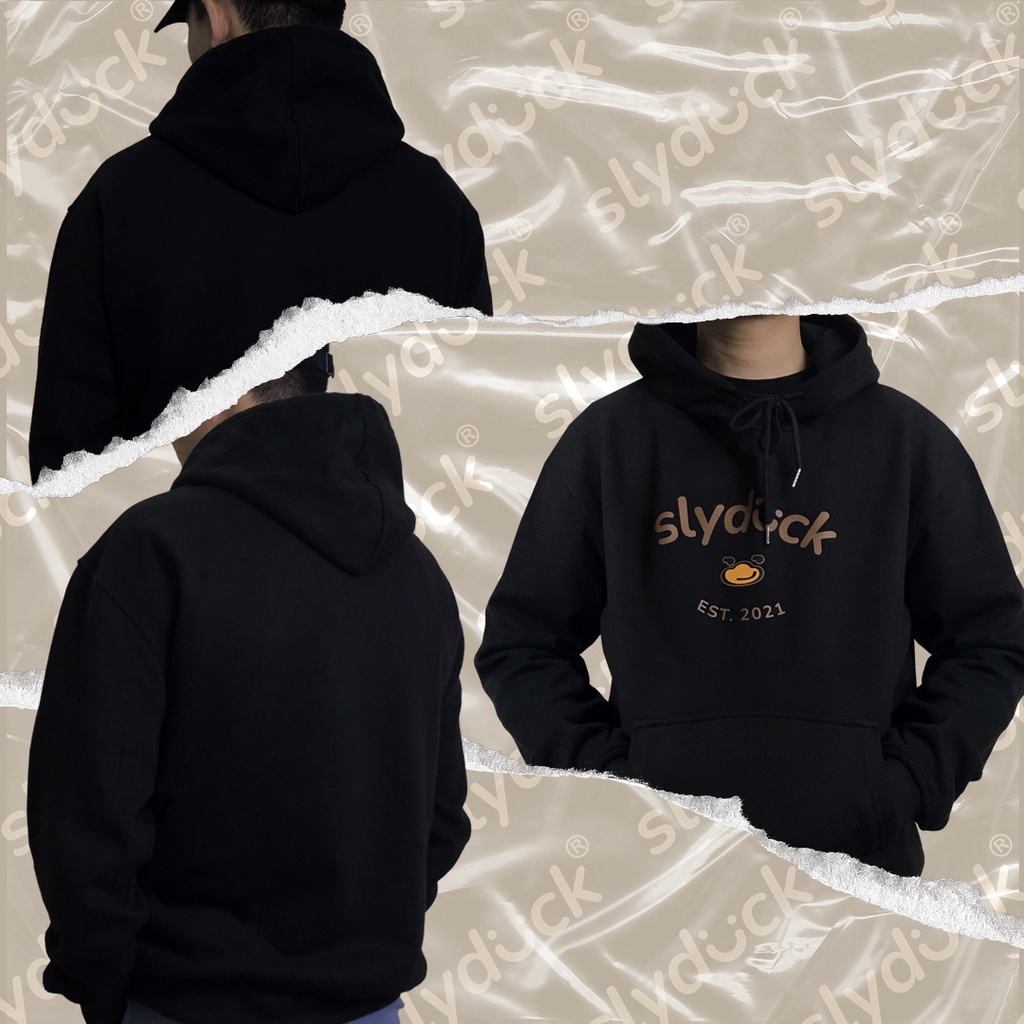 Áo khoác hoodie local brand SLYDUCK nỉ bông cotton có mũ 2 lớp form rộng oversize unisex