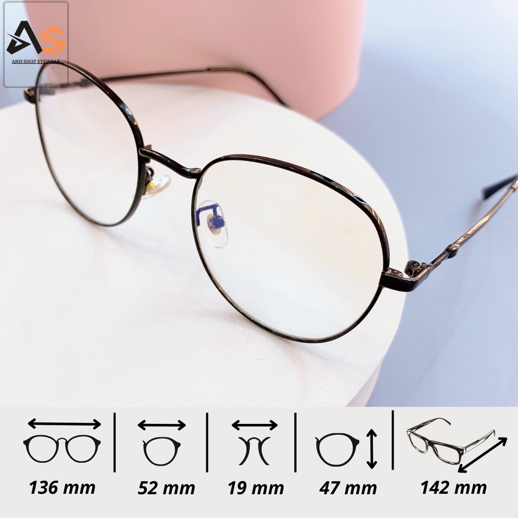 Kính tròn nhỏ kim loại kiểu dáng thời trang trẻ trung 61033